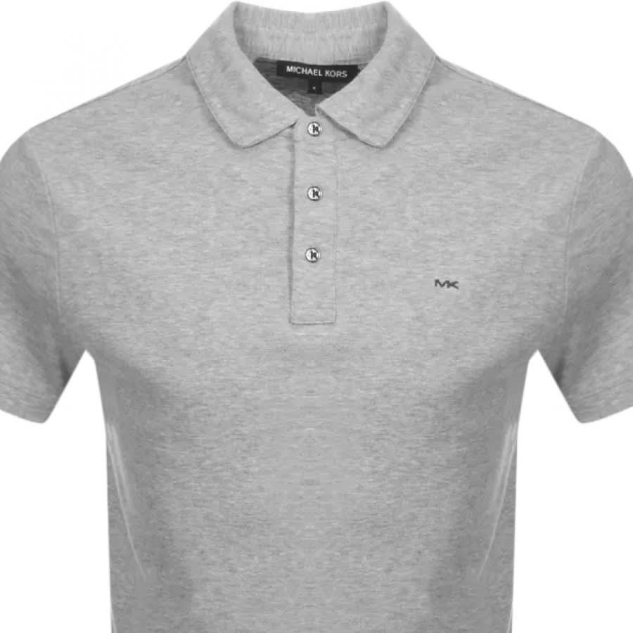 Alternative Image for ProductMichael Kors Sleek Polo T Shirt Grey2